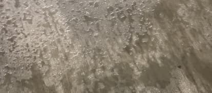 Concrete surface with structural waterproofing.