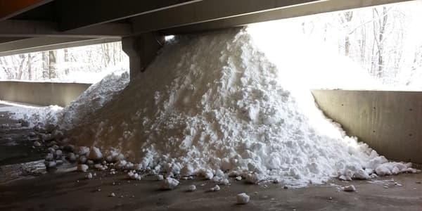 Parking Garage Structure Deterioration - Snow