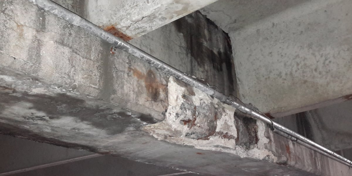 Parking Garage Structure Deterioration - Freeze Thaw Cycle